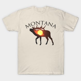 Montana Elk Sunrise T-Shirt